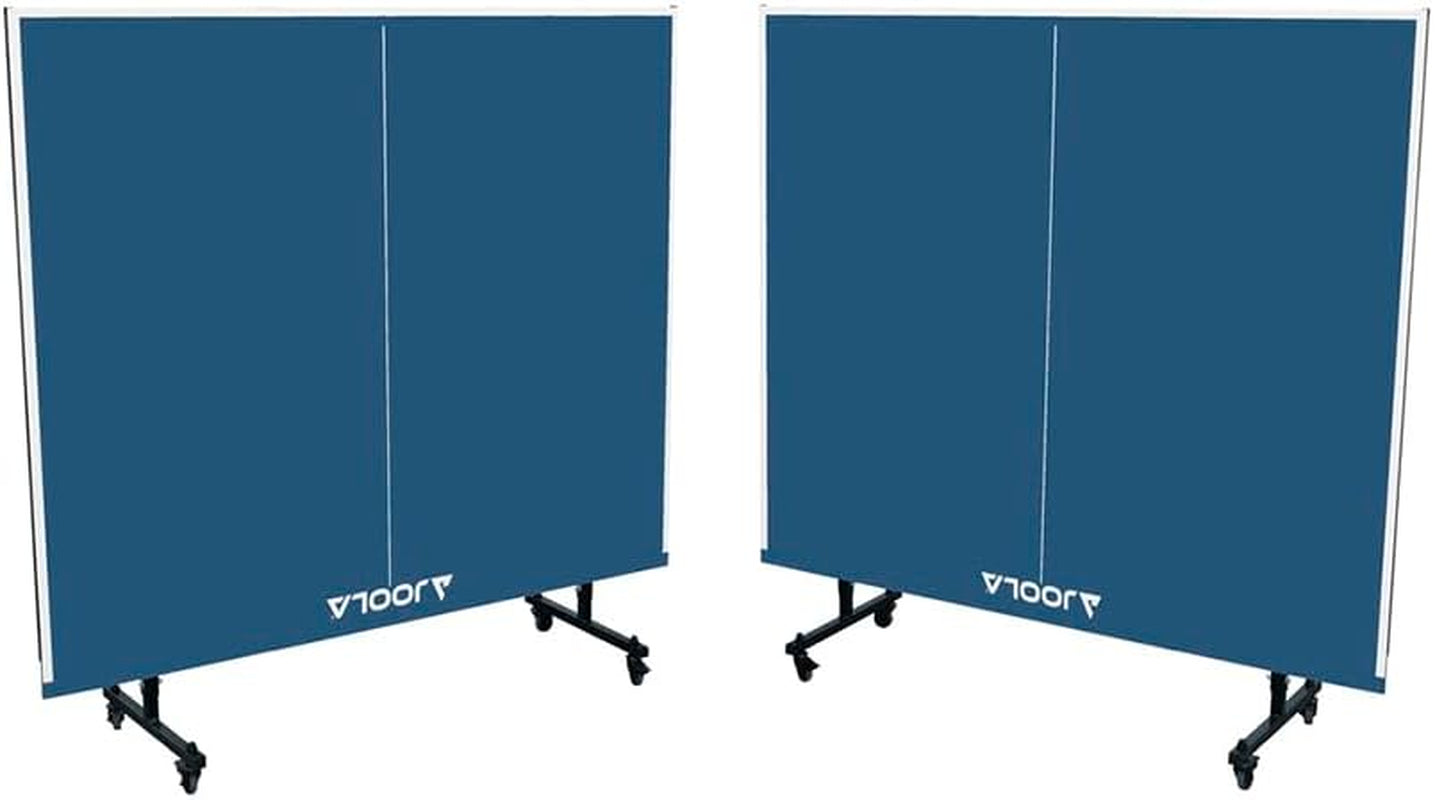 inside Professional MDF Indoor Ping Pong Table with Quick Clamp Table Tennis Net and Post Set - 10 Minute Easy Assembly - Tournament Quality - Foldable with Single Player Playback Mode